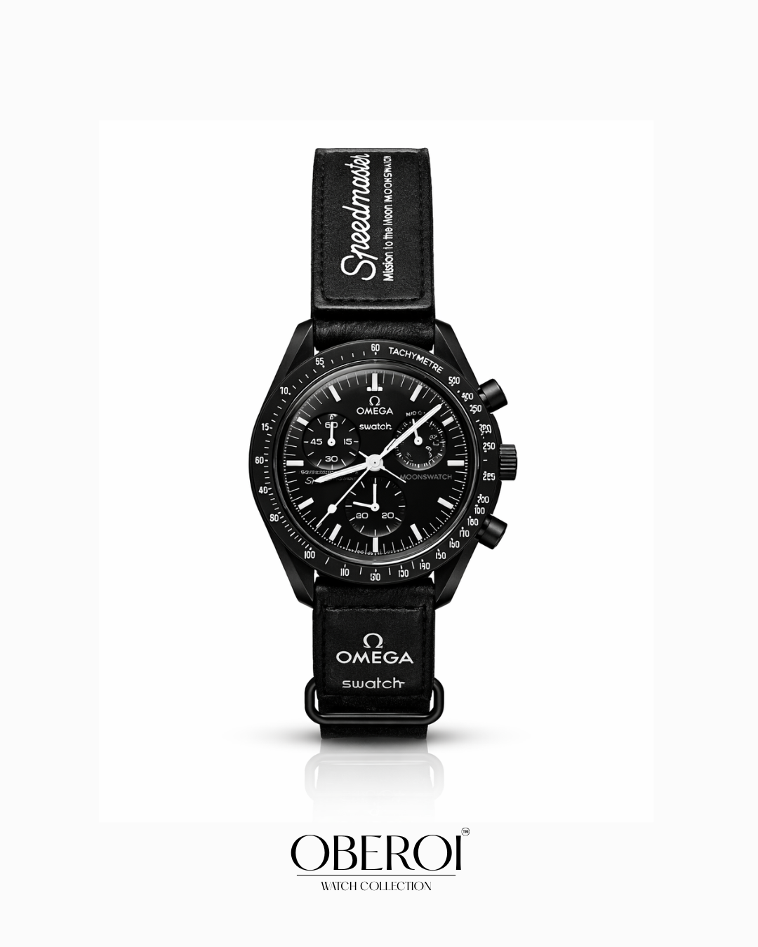 Oberoi All-Black MoonSpeed Chronograph Quartz Edition