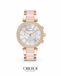 Blush Royale Crystal Chronograph — Quartz Movement