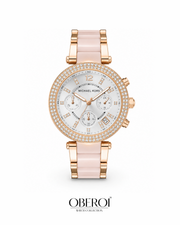 Blush Royale Crystal Chronograph — Quartz Movement