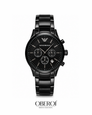 Obsidian Noir Chronograph — Quartz Movement