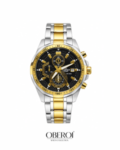 Dual-Tone Sovereign Chronograph — Quartz Movement