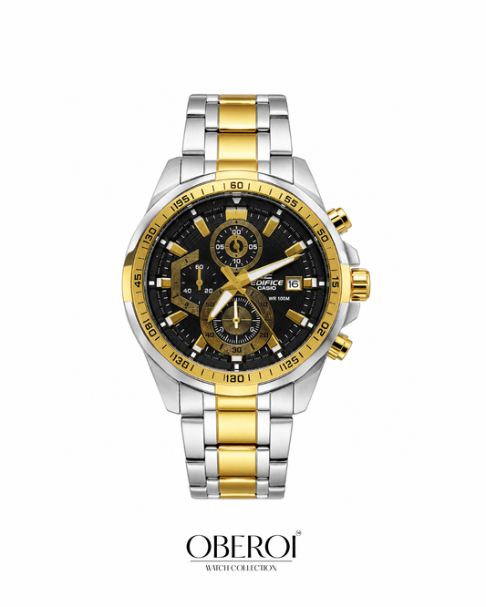 Dual-Tone Sovereign Chronograph — Quartz Movement