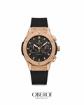 Rose Gold Noir Chronograph — Quartz Movement