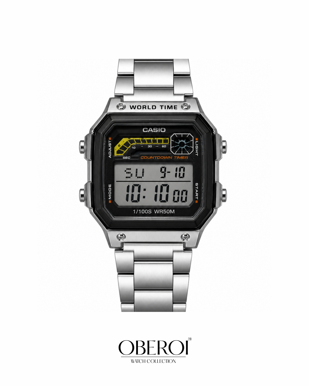 Steel Commander Worldtime Digital