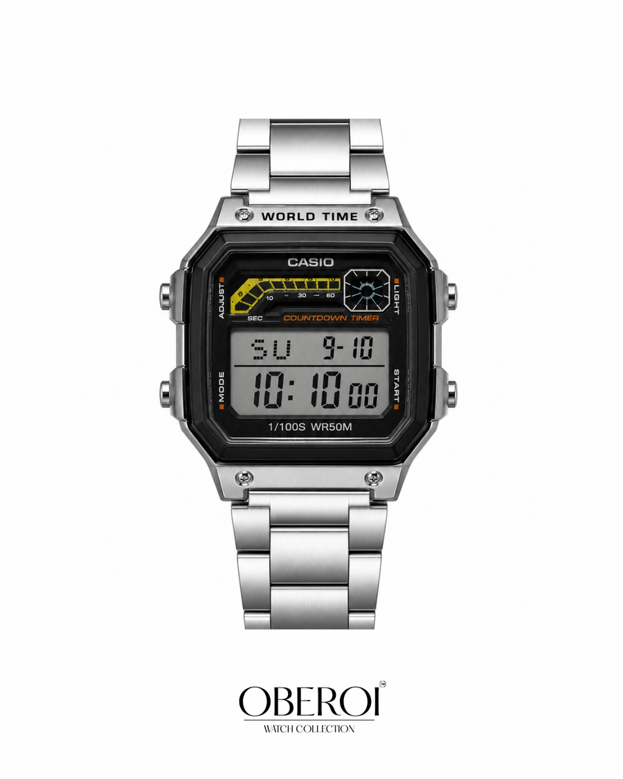 Steel Commander Worldtime Digital