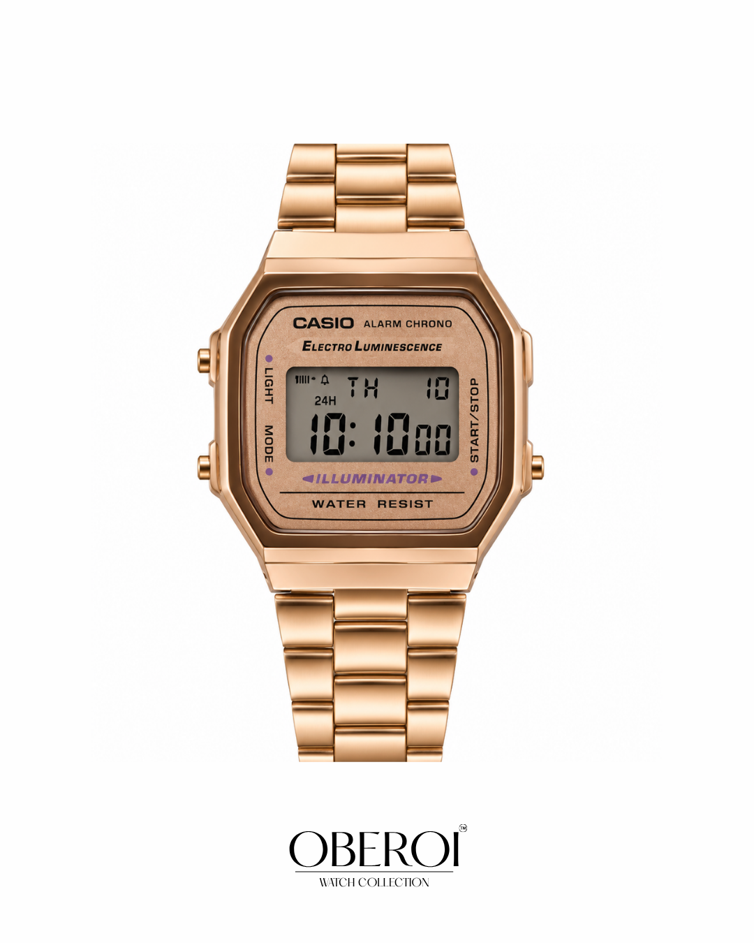 Rose Gold Retro Digital