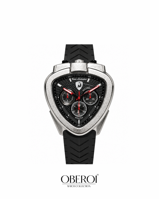 Silver Apex Chronograph — Quartz Movement