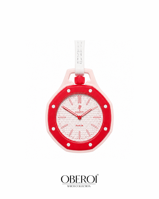 Ruby Pop Bag Charm — Quartz Movement