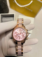 Rose Blush Roman Chronograph — Quartz Movement