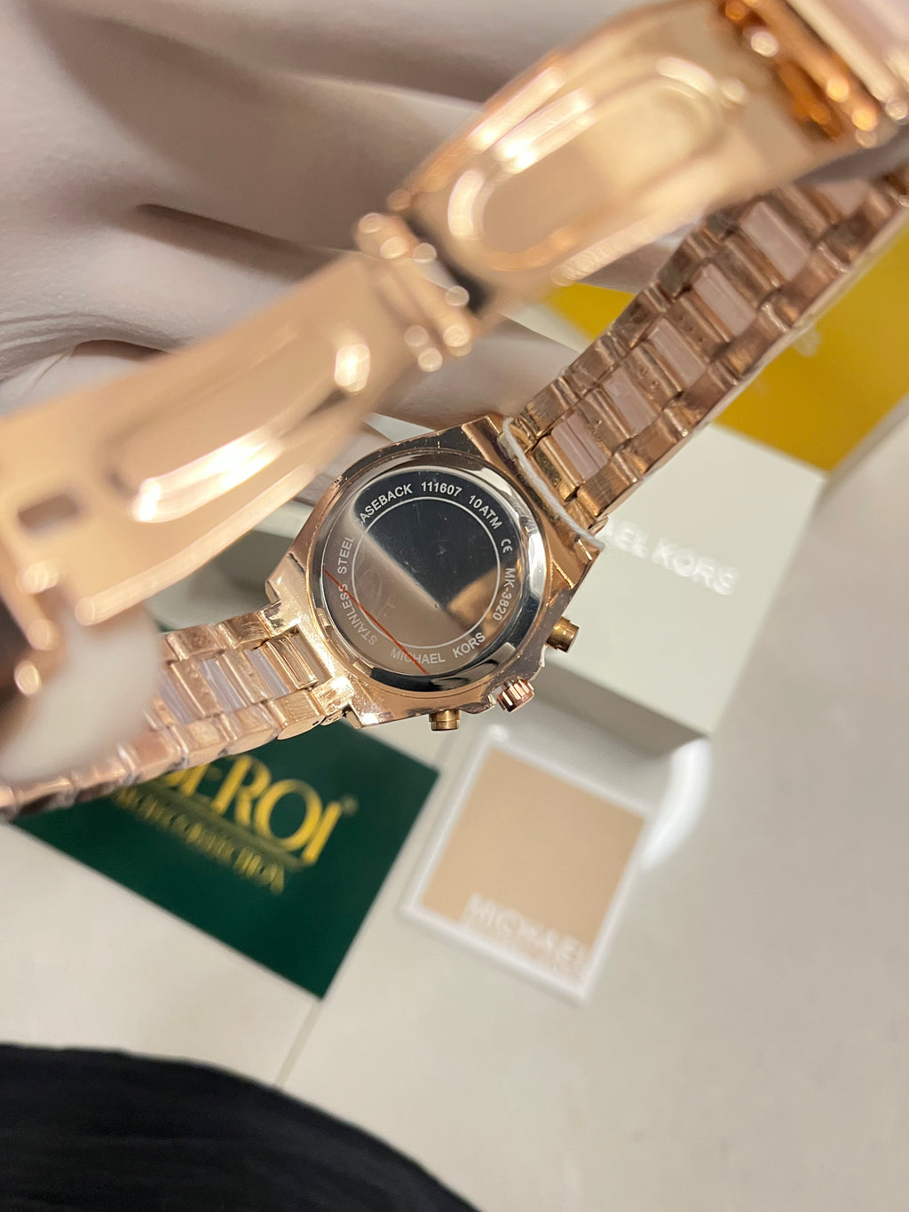 Rose Blush Roman Chronograph — Quartz Movement
