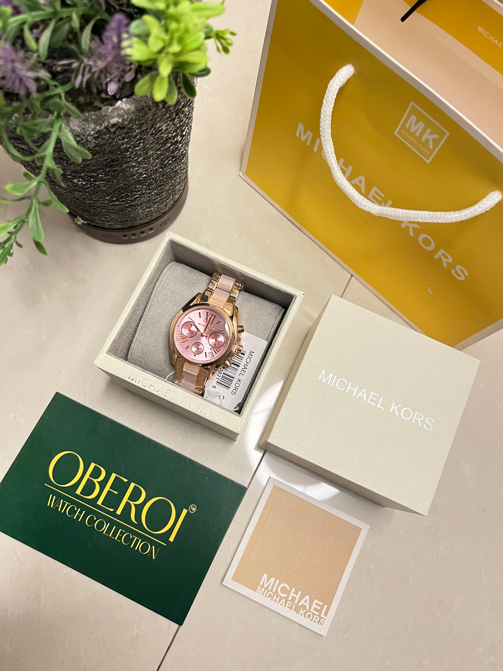 Rose Blush Roman Chronograph — Quartz Movement