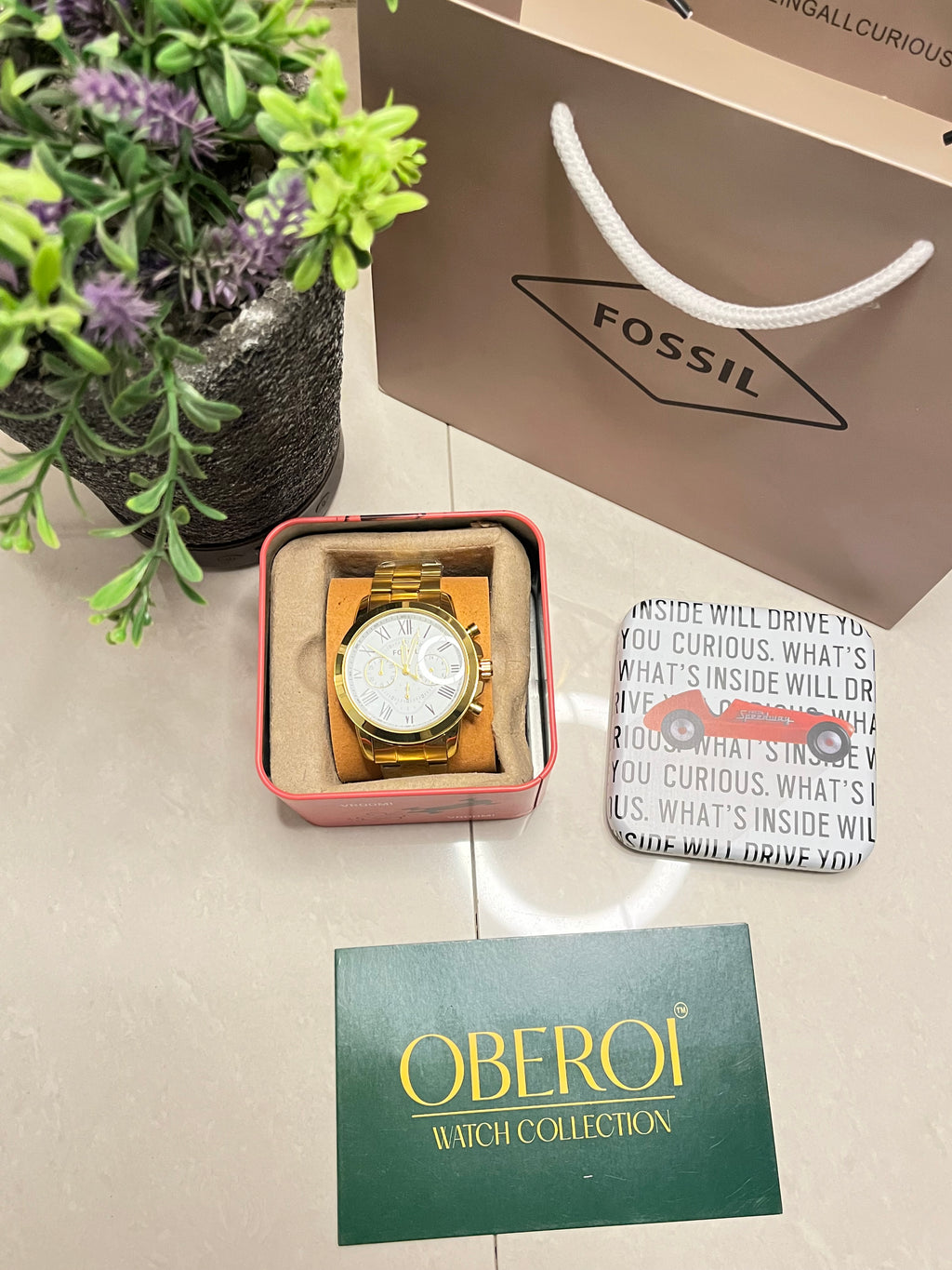 Golden Regent Roman Chronograph — Quartz Movement