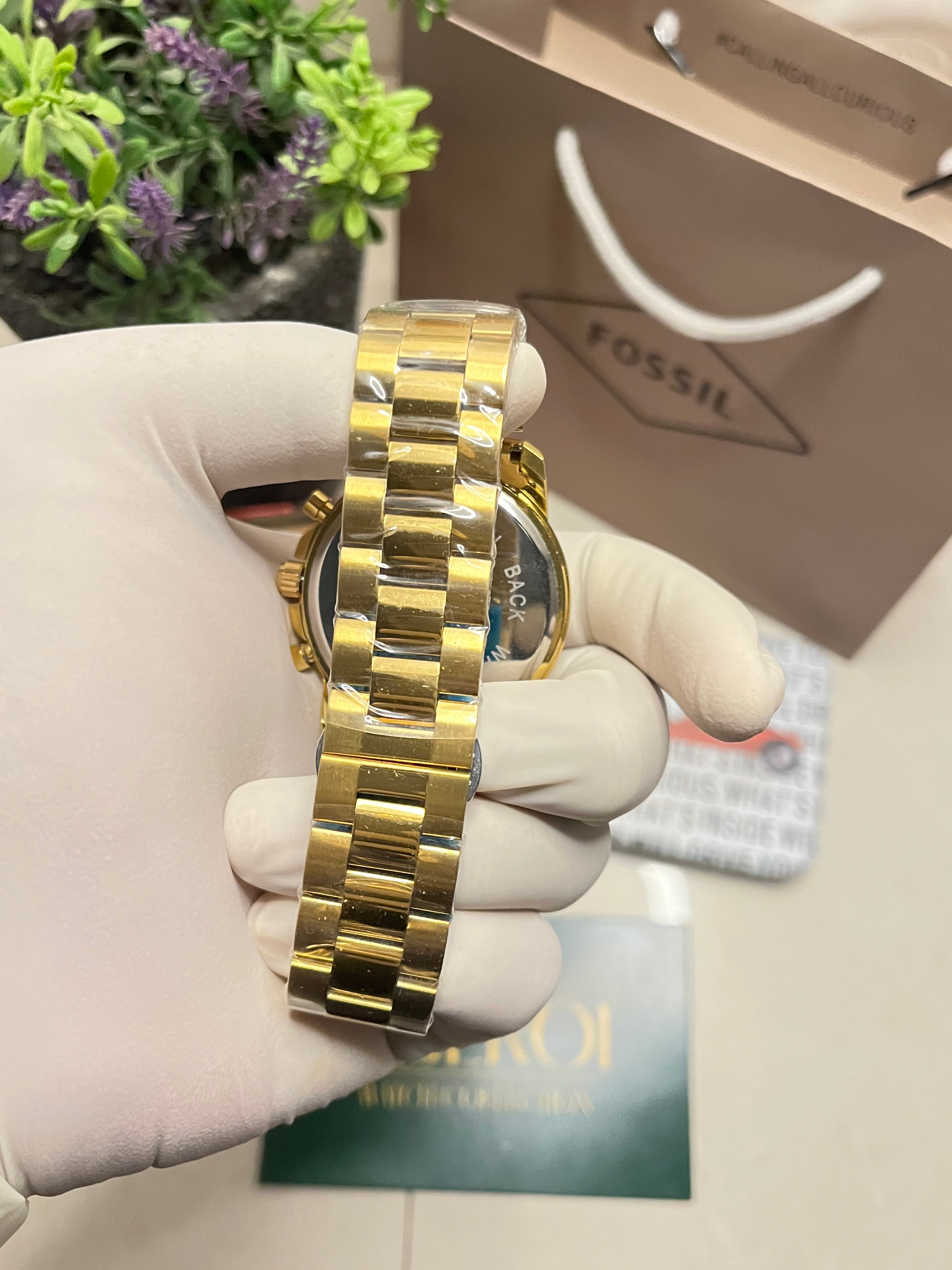 Golden Regent Roman Chronograph — Quartz Movement