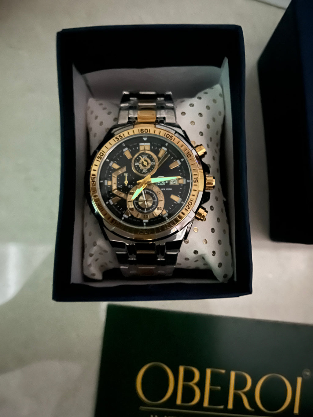 Dual-Tone Sovereign Chronograph — Quartz Movement