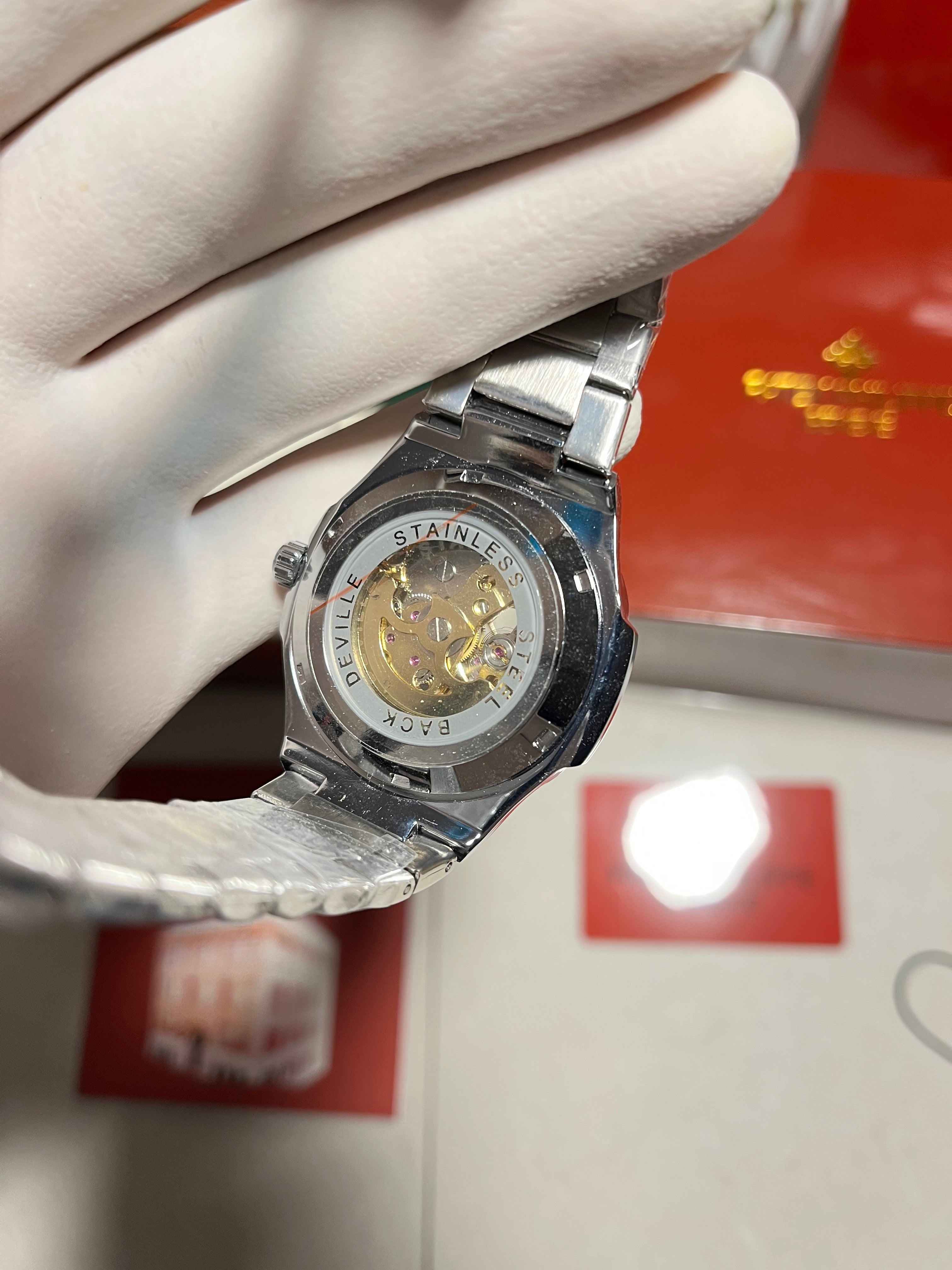 Golden Core Nautilus Skeleton — Automatic Mechanical Movement