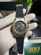 Rose Gold Noir Chronograph — Quartz Movement