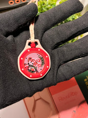 Ruby Pop Bag Charm — Quartz Movement