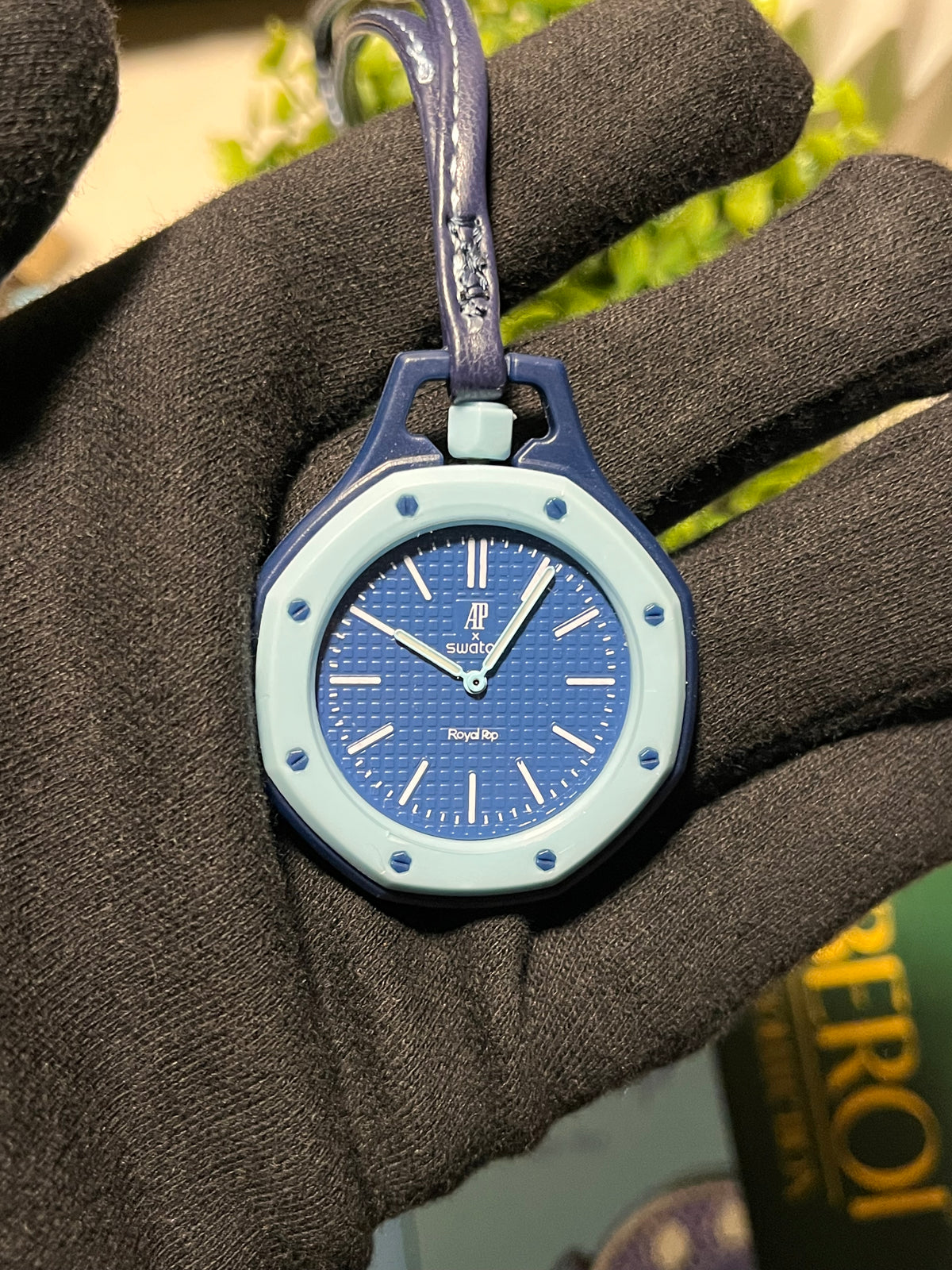 Ocean Blue Bag Charm — Quartz Movement