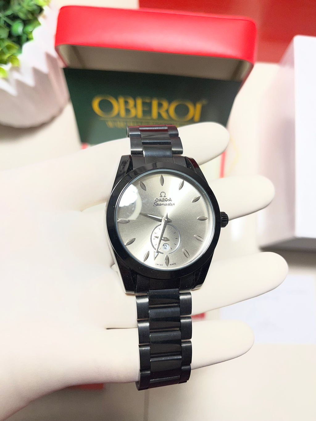 Oberoi Midnight Silver Seamaster Quartz Prestige