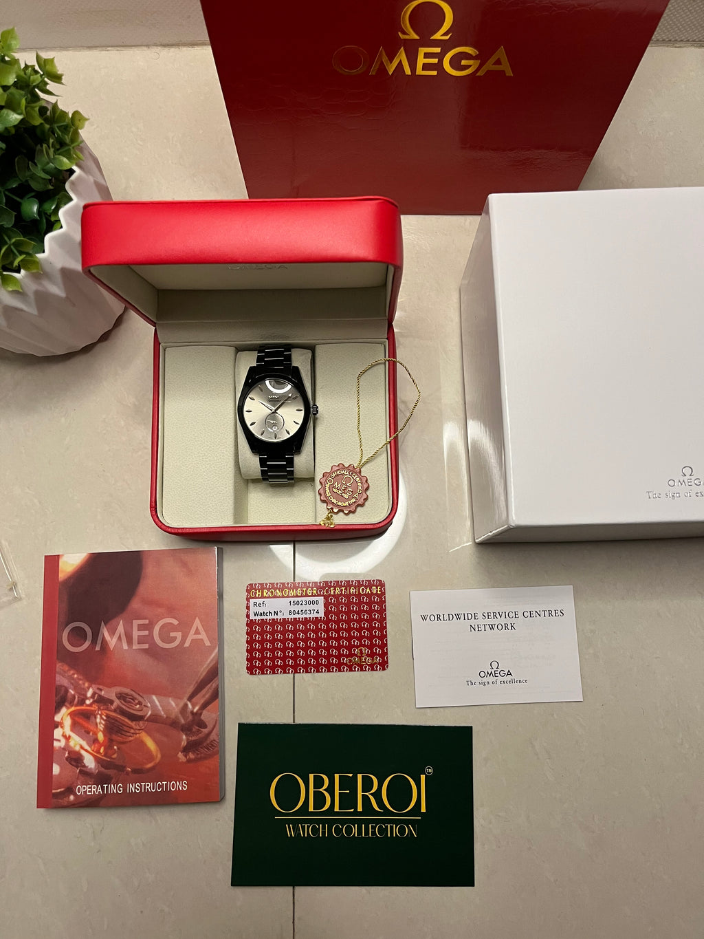 Oberoi Midnight Silver Seamaster Quartz Prestige
