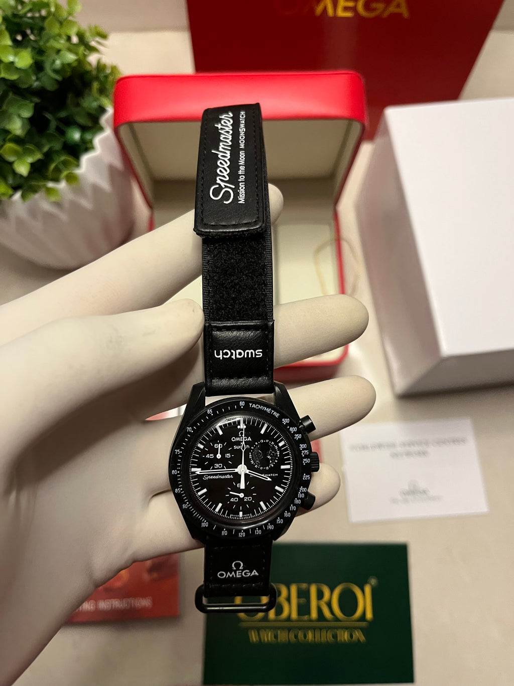Oberoi All-Black MoonSpeed Chronograph Quartz Edition