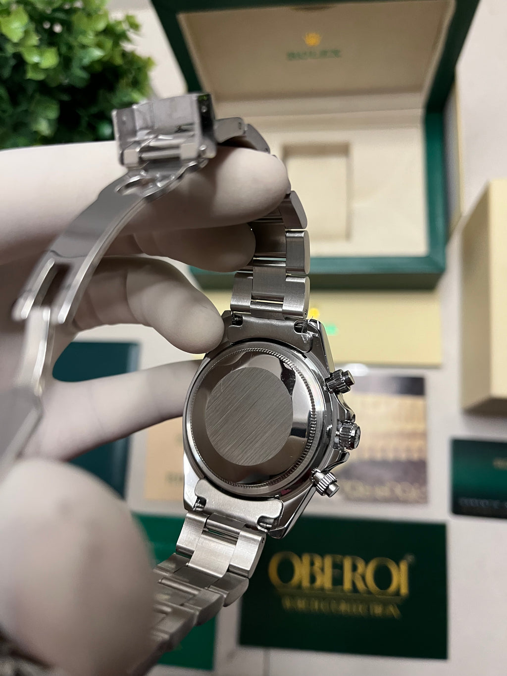 Oberoi Emerald Gold Daytona Chronograph Quartz Prestige