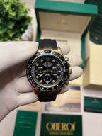 Oberoi Black Gold Daytona Diamond Chronograph Quartz Prestige Edition