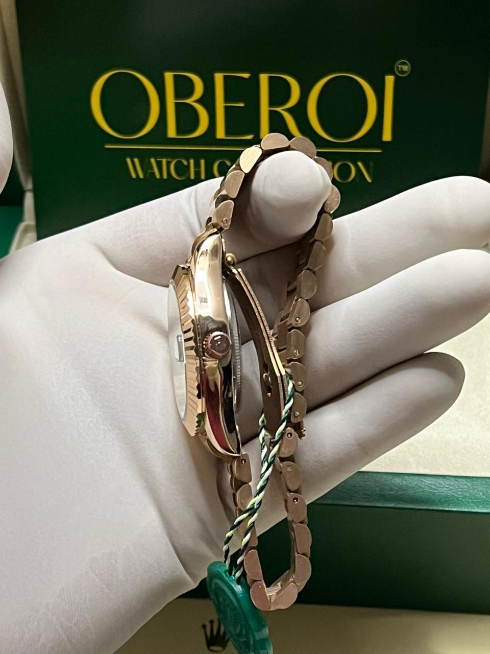 Emerald Royal Day-Date – Rose Gold Signature Edition